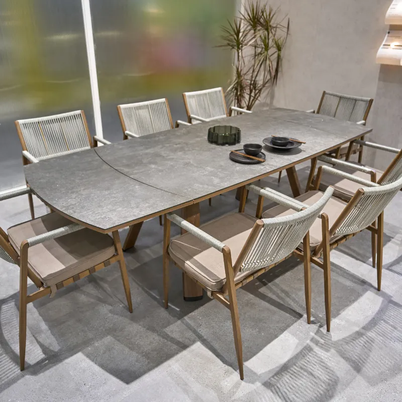 Outdoor Swivel Table and Chair Set