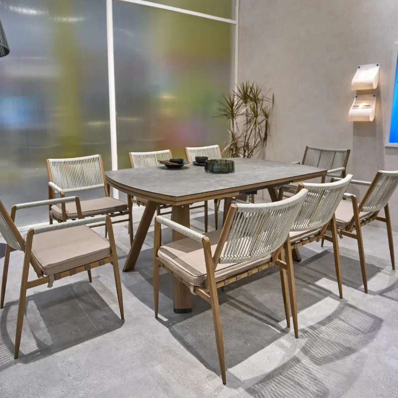 Outdoor Swivel Table and Chair Set - Image 3